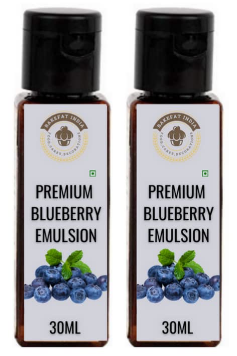 La Aromatic Baking Colour and Flavour Emulsion Essence-(Pack of 2)-30ml x 2 (BLUEBERRY)