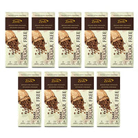 Zevic Sugar Free Roasted Coffee Beans Keto Chocolate, Sweetened with Stevia - Instant Energy 40 gm (Pack of 9)