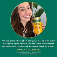 VAHDAM USDA Organic Turmeric Ashwagandha Latte (100 gm / 40 Cups) | Ashwagandha Herbal Tea for Immunity & Stress Relief | 3 Step Latte - No Equipment Required