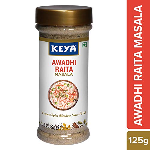 Keya Authentic Awadhi Raita Masala, 100% Pure Spice Mix, No Preservatives PET Bottle, 125 g
