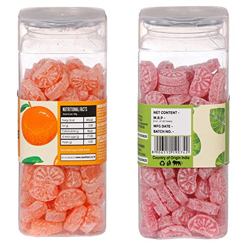 Hoots Candy Combo Pack of Orange Candy & Paan Candy Combined Weight 360gms II Flavoured Sugar Candy II Assorted Sweet Candy Pack for Kids II Sweet & Chatpata Candy II