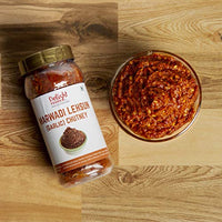 Delight Foods Rajasthani Marwari Pickles - Lehsun Chutney 300g | Achaar | Garlic Chatni | Pure Mustard Oil (Sarson Ka Tel)