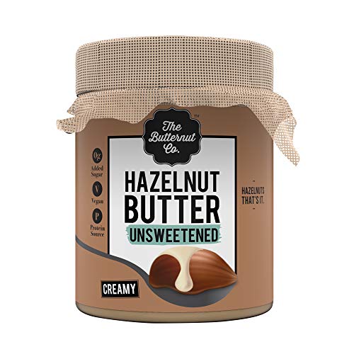 The Butternut Co. Hazelnut Butter Unsweetened, 200 gm (No Added Sugar, Vegan, High Protein, Keto)