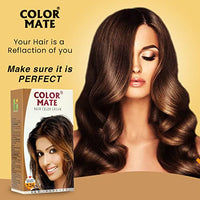 Color Mate Hair Color Cream, Golden Brown, 130ml (Pack of 2)