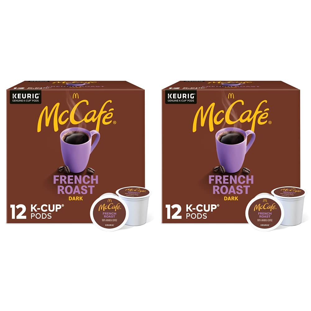 McCafe French Roast Keurig K Cup Coffee Pods (12 Count) (Pack of 2)