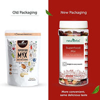 Neuherbs Superfood Mix with Seeds, Nuts & Berries | Unroasted Pumpkin Seeds, Sunflower, Cashew Nuts, Almonds, Pistachios, Blueberries, Flax Seeds | Rich in Protein & Vitamin E - 200g