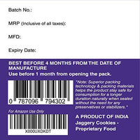 Early Foods Ragi Choco Jaggery Cookies - Kids Snack Ms, 150 g