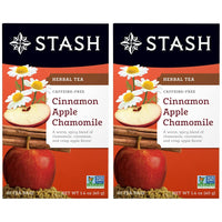 Stash Cinnamon Apple Chamomile Herbal Tea, 20 Count (Pack of 2)