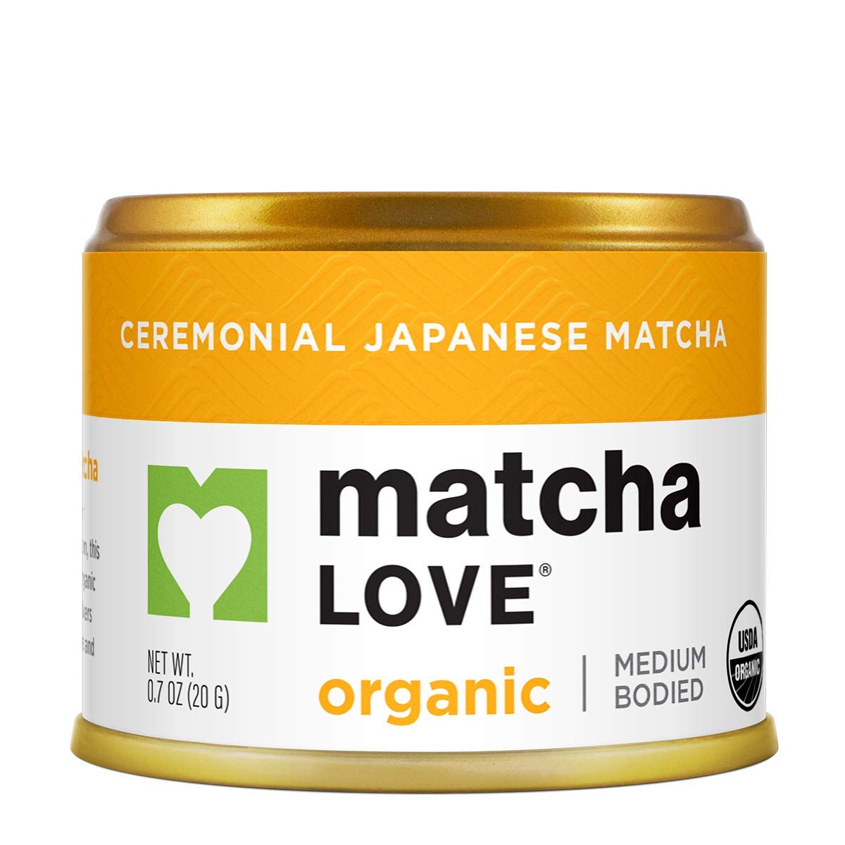 Matcha Love Ceremonial Green Tea Organic 0.7 Ounce Canister (Pack of 1) Green Tea Powder