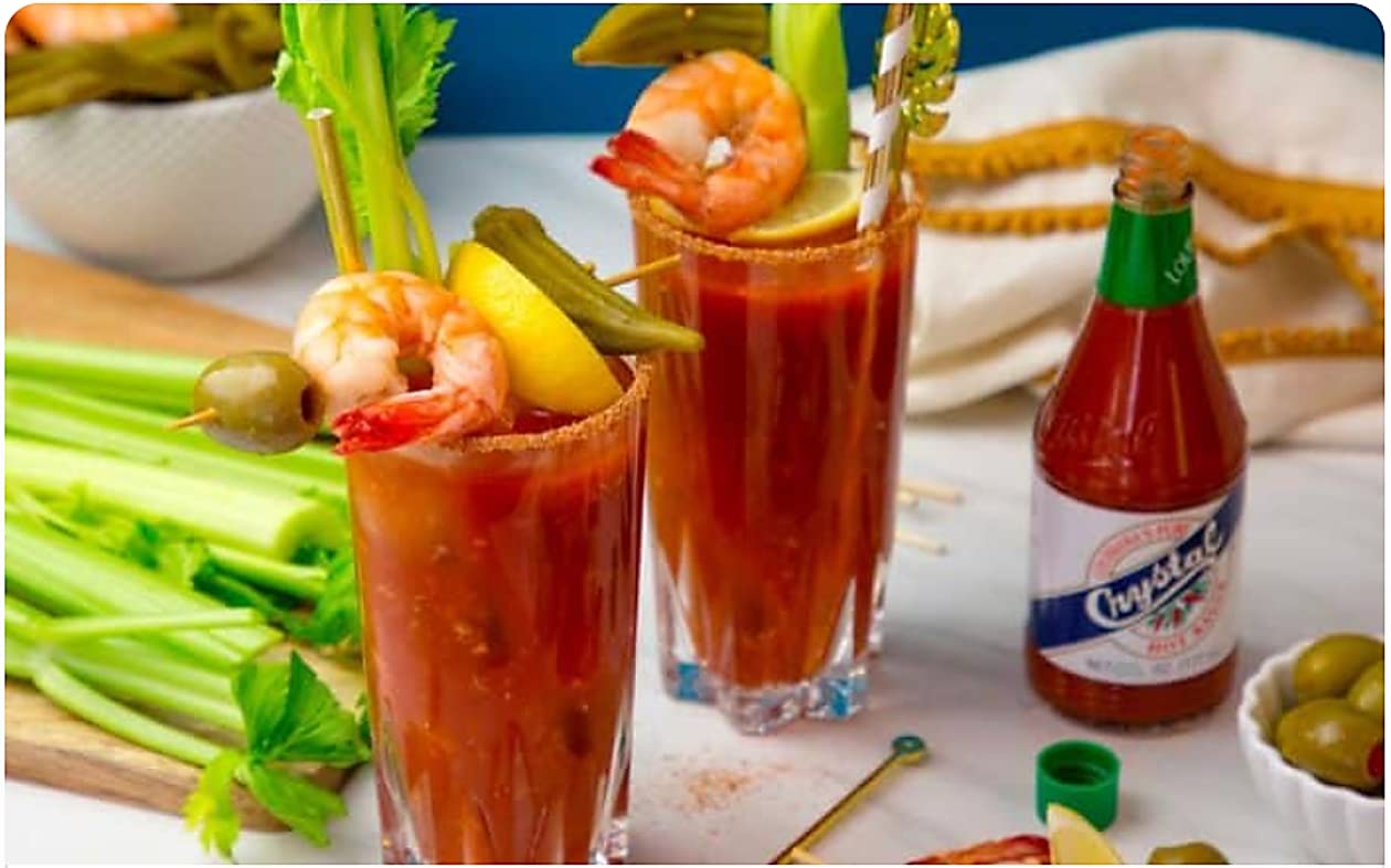 Crystal Louisiana's  Pure Hot Sauce, 12 Ounce, Aged Cayenne Peppers, Medium Heat, Flavor Gumbo to Bloody Mary's