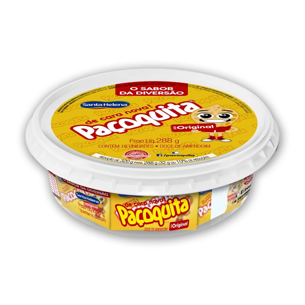 Paoquita Doce de Amendoim 320g | Ground Peanut Candy bar 11.2oz