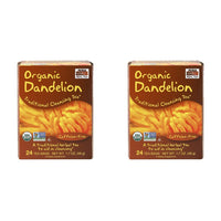 NOW Foods, Certified Organic Dandelion Traditional Cleansing Herbal Tea, Caffeine-Free, Non-GMO, Premium Unbleached Tea Bags with No-Staples Design, 24-Count (Pack of 2)
