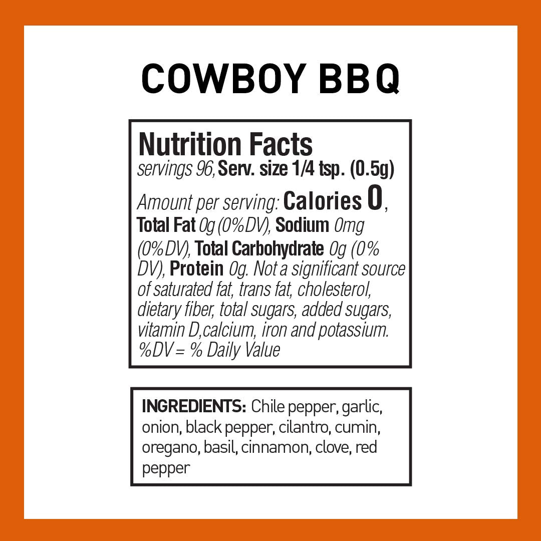 The Spice Hunter Rub, Cowboy Rub, Blend, 1.7-Ounce Jar