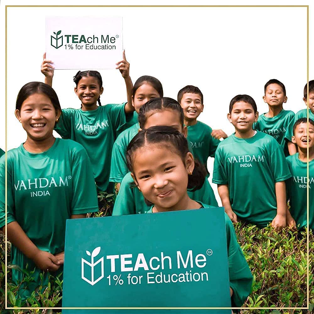 VAHDAM, Organic Turmeric Moringa Superfood Herbal Tea Bags (15 Pyramid Tea Bags) Caffeine Free & Herbal Blend of Turmeric, Moringa, Ginger & Black Pepper | Brew it as Hot or Iced Tea