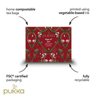Pukka Tea Advent Calendar, Organic Herbal Tea, Perfect for Gifting, 24 Tea Bags, Red