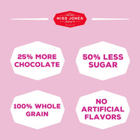 Miss Jones Baking Chocolate Chip Cookie Mix - Whole Grains, More Chocolate Chips, 50% Lower Sugar, Naturally Sweetened Desserts & Treats (Pack of 1)
