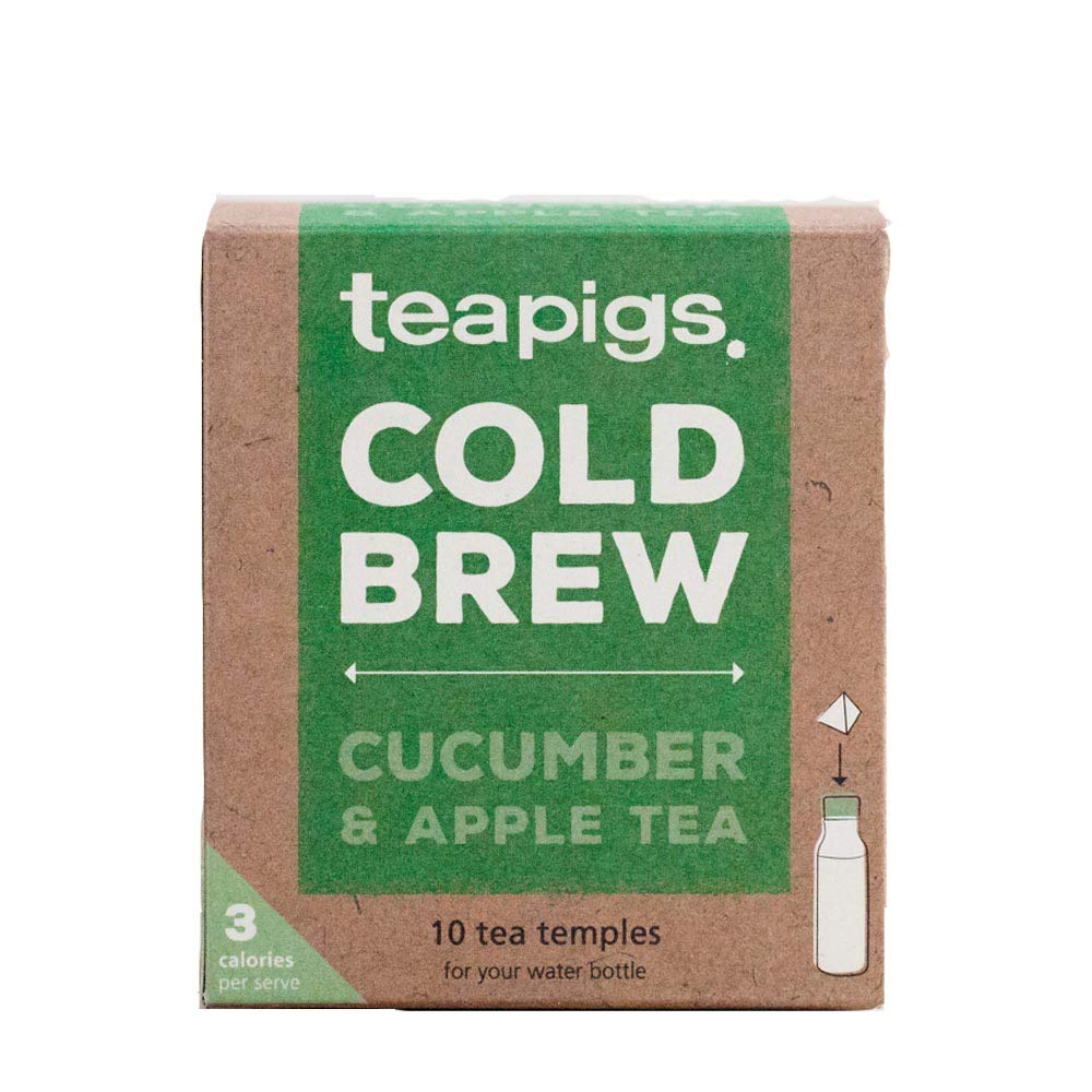 Teapigs Cucumber & Apple Cold Brew Made With Whole Leaves (6 Packs of 10 Tea Bags)