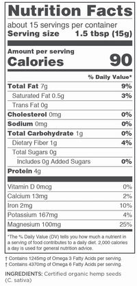 Navitas Organics Organic Raw Hemp Seeds Bag, 15 Servings  Organic, Non-GMO, Low Temp-Hulled, Gluten-Free, 8 Ounce (Pack of 1)
