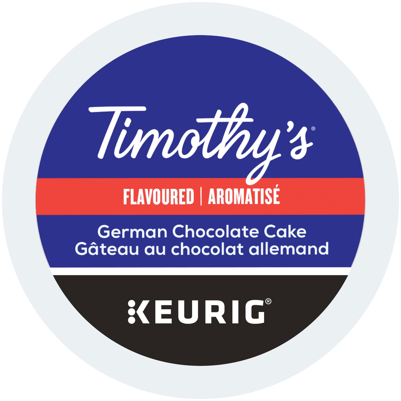 Timothy's  World Coffee German Chocolate Cake K-cup for Keurig Brewers, 96 Count