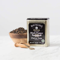 Watkins Gourmet Spice Tin, Pure Ground Black Pepper, 6 oz. Tin, 1-Pack
