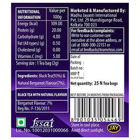 TE-A-ME Inspire Black Citrus Earl Grey Tea, 25 Tea Bags | Natural Bergamot Flavor | Luxurious Tea Bags | Strong & Highly Flavourful