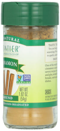 Frontier Cinnamon Ground, Korintje, 1.92-Ounce Bottle (Pack of 2)