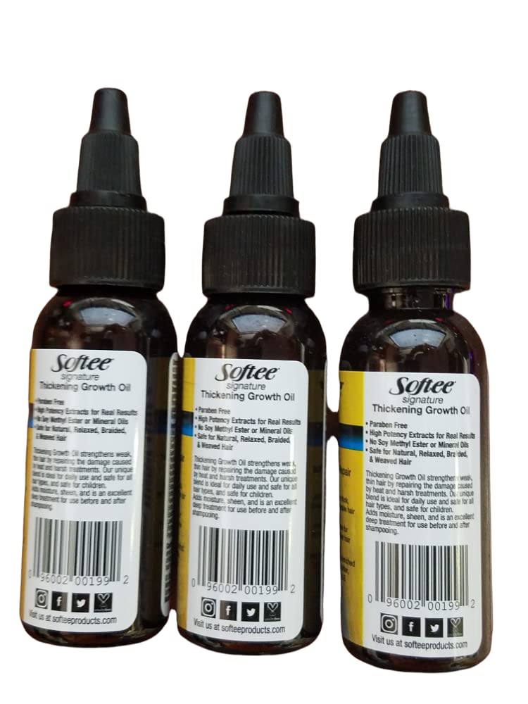 Softee Signature Thickening Growth Oil 1 oz (3 Pack)