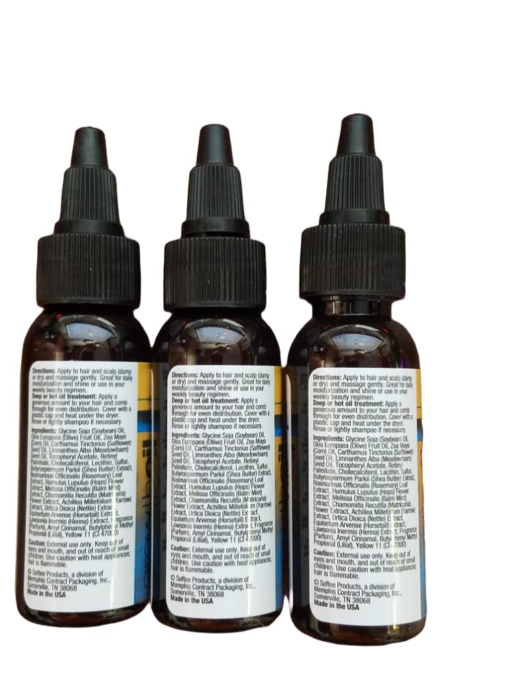 Softee Signature Thickening Growth Oil 1 oz (3 Pack)
