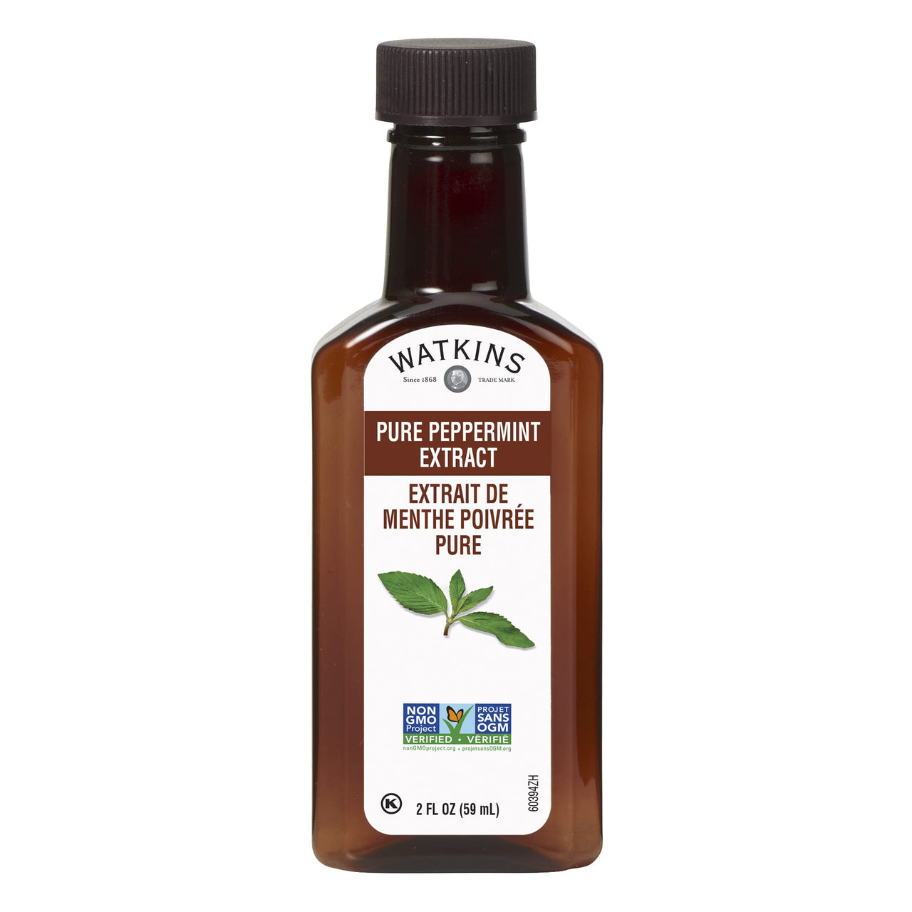 Watkins Pure Peppermint Extract, 2 oz. Bottles, Pack of 6 (Packaging May Vary)
