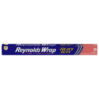 Reynolds Wrap Heavy Duty Aluminum Foil, 75 Square Feet Heavy Duty 75 Sq Ft
