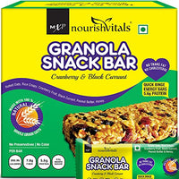 NourishVitals Granola Snack Bar (Cranberry and Black Currant), 250 g