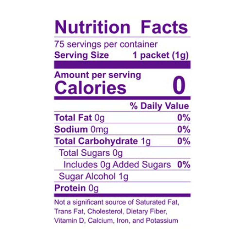 Wholesome Organic Stevia, Zero Calorie Sweetener Blend, Non GMO, 75 Count(Pack of 3)