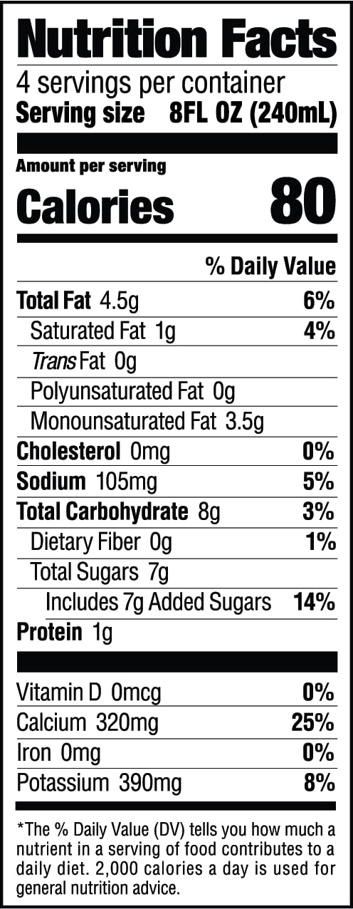 milkadamia Macadamia Milk, Latte Da Barista Blend , 32 Fl Oz (Pack of 6)