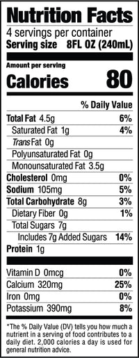 milkadamia Macadamia Milk, Latte Da Barista Blend , 32 Fl Oz (Pack of 6)