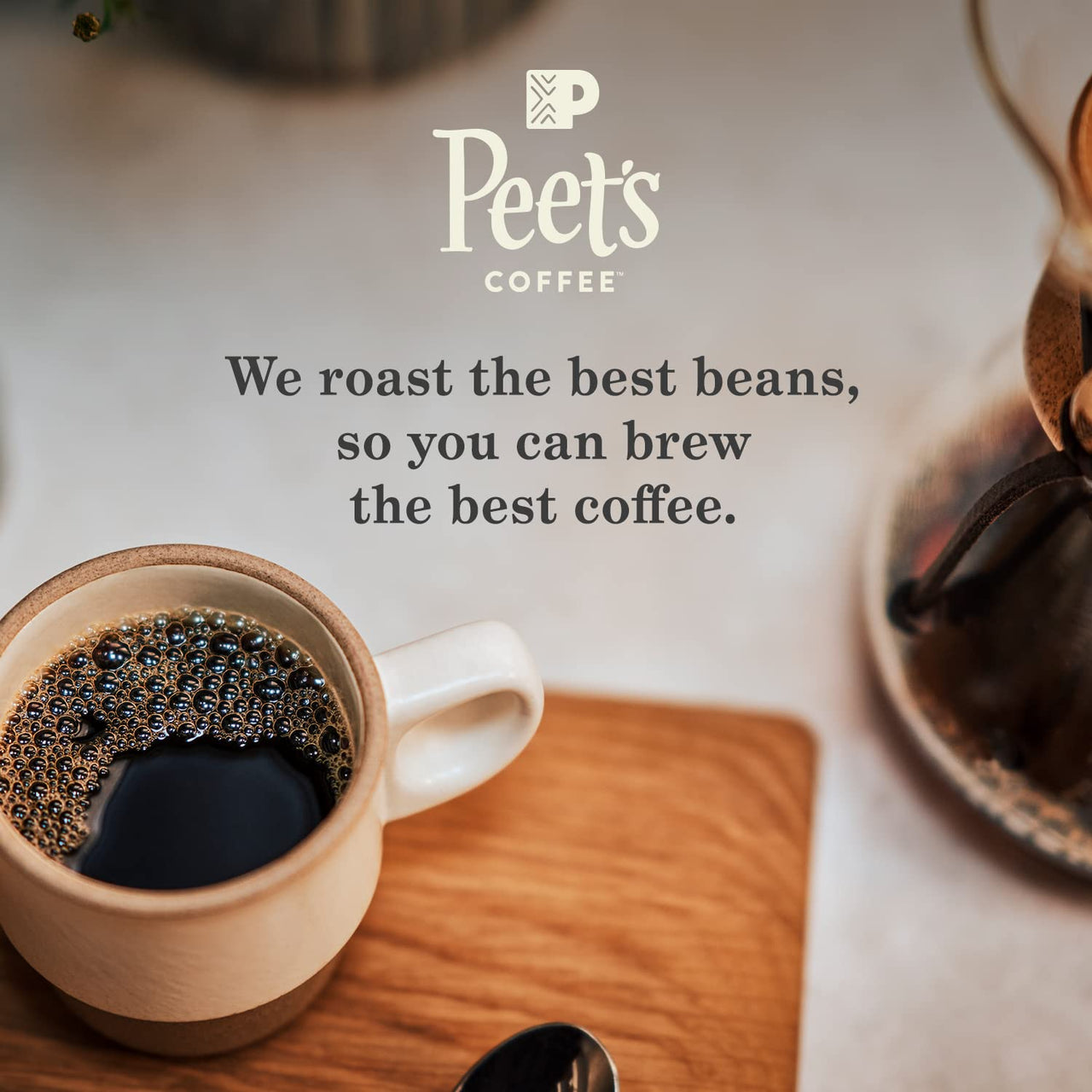 Peet's  Coffee, Dark Roast Decaffeinated Ground Coffee - Decaf Major Dickason's  Blend 10.5 Ounce Bag