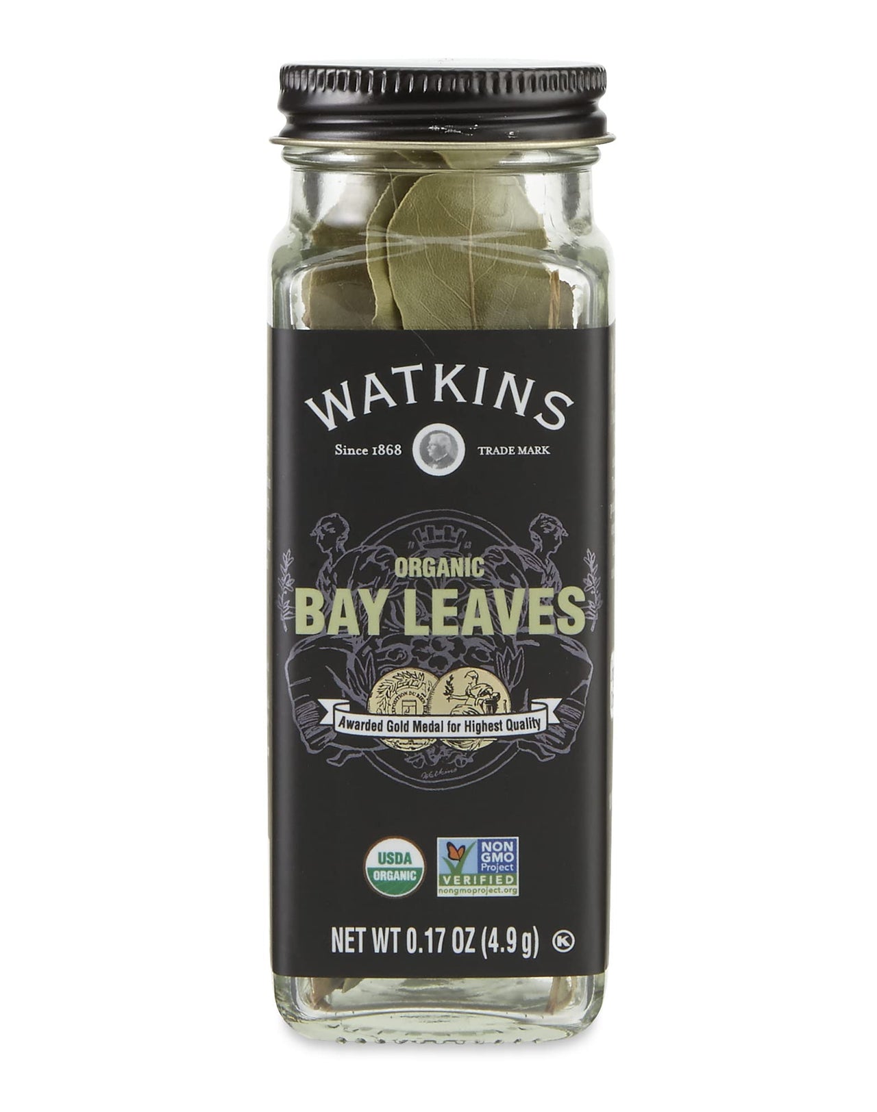 Watkins Gourmet Organic Spice Jar, Bay Leaves, 0.17 Ounce