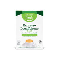Fresh Espresso Decaffeinato Dark Roast Aluminum Capsules, Compatible with Nespresso Original Brewers, Intensity 9/13, 50 Count (5 Packs of 10)