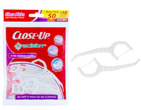 Close-Up Precision Floss Picks w/ Flouridex Thread, 60 Count, Pack of 2 (120 Flossers) by Close-Up