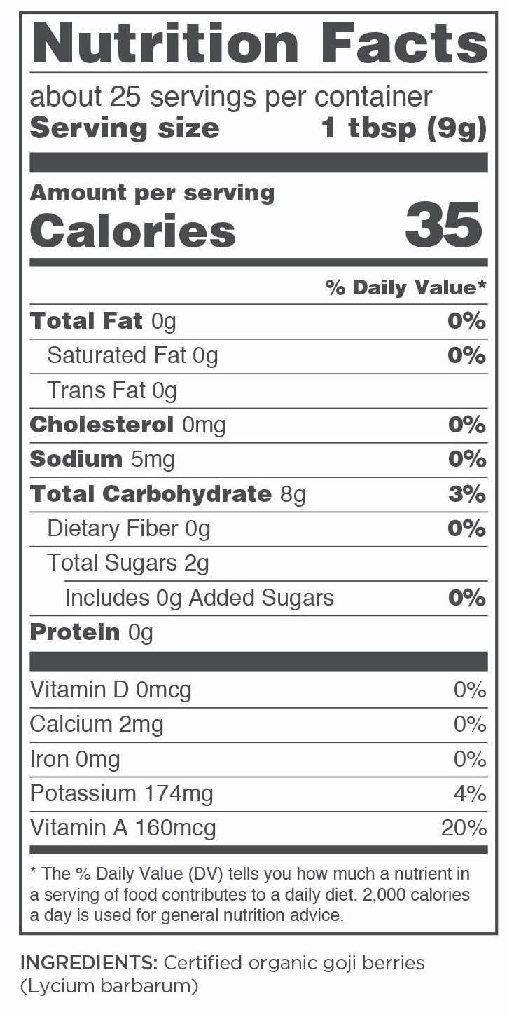Navitas Organics Goji Powder, 8oz. Pouch