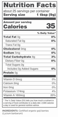 Navitas Organics Goji Powder, 8oz. Pouch
