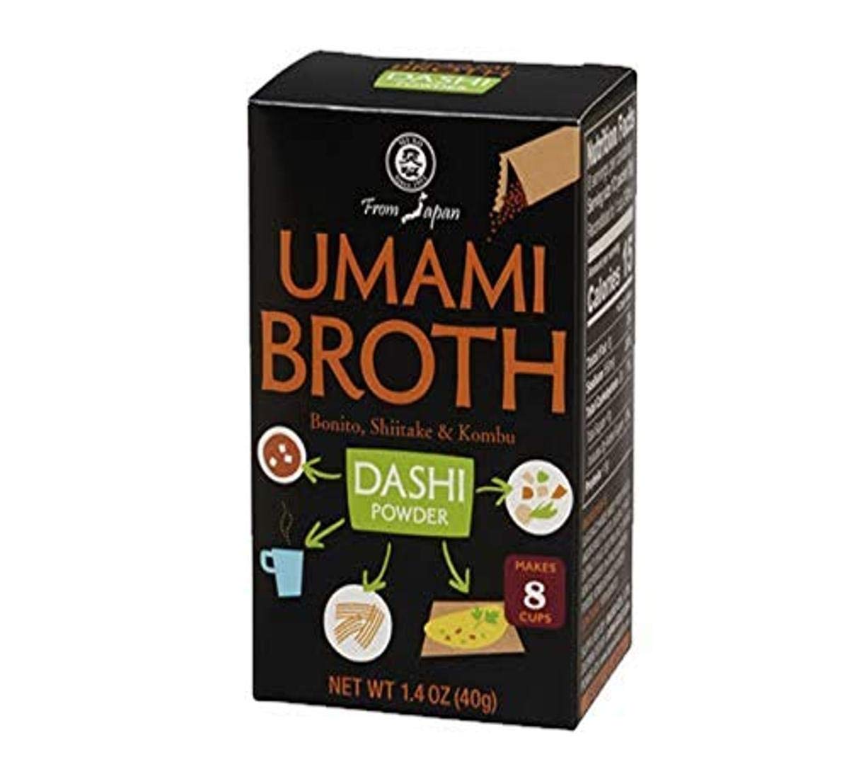 Muso From Japan Umami Broth Dashi Powder, Bonito, 1.4oz (Pack of 6)