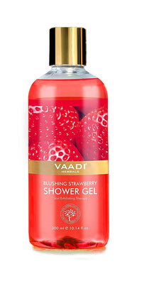 Vaadi Herbals Shower Gel, Blushing Strawberry, 300 ml