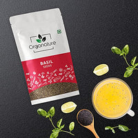 Organature Fresh and Natural Basil Seeds, Tukmariya Seeds, Sabja Seeds | Falooda Seeds use for Natural Weight Loss (400 Grams)