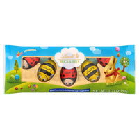 Lindt Bugs & Bees, Milk Chocolate Candy with Hazelnut and Crisp Filling, 1.7 oz. 5-Pack