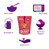 GUUD Almond Cranberry Muesola Cereal, 12 Ounce, Slightly Sweet Muesli, Gluten Free, Oats, Granola Clusters, Raisins, Almonds, Cranberries, Pumpkin Seeds, Vegan, Non-GMO Certified, Kosher