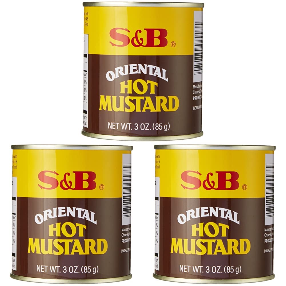 S&B Oriental Hot Mustard Powder, 3-Ounce (Pack of 3)