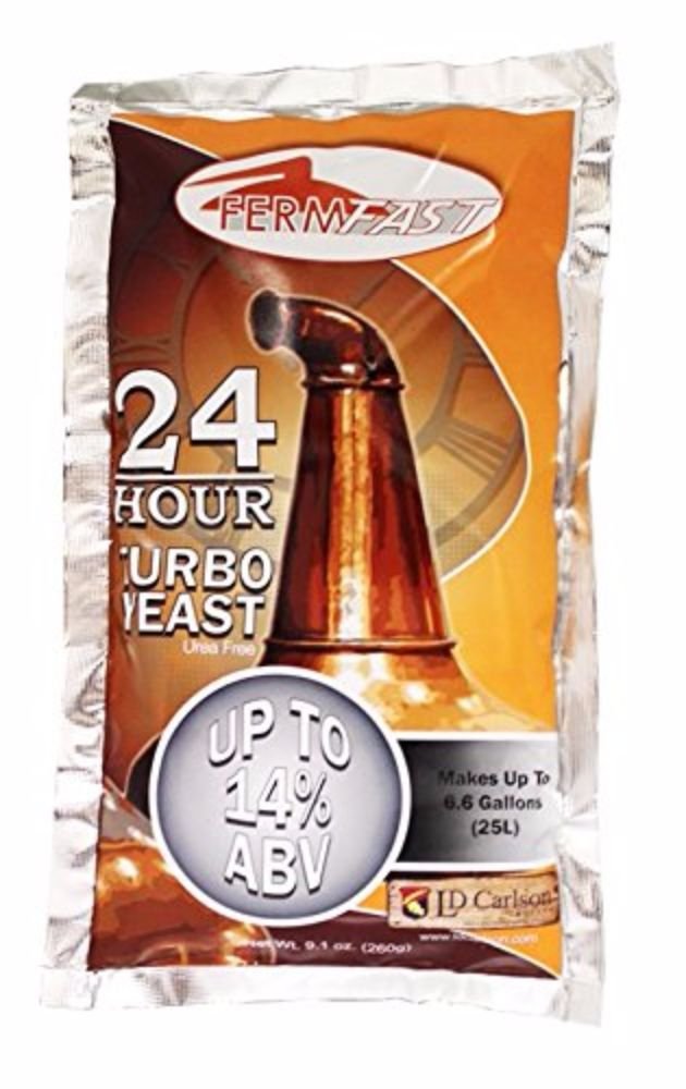 24 HOUR TURBO YEAST FERMFAST 260g PACKET of Distillers Yeast