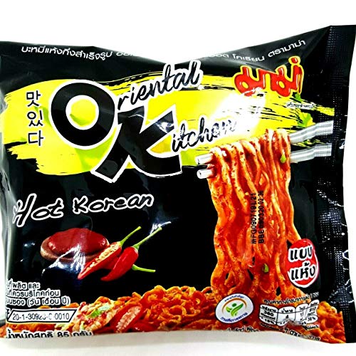 MAMA Oriental Kitchen Noodles 85g - Hot Korean, Pack of 3