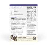 King Arthur Baking Keto Cake Mix, Chocolate, 2g Net Carbs 0g Added Sugar Per Serving, Low Carb & Keto Friendly, 9.25oz, White