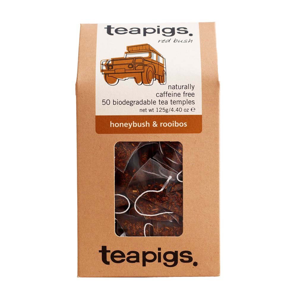 Teapigs Honeybush & Rooibos Tea Bags Made with Whole Leaves, 4.40 Oz (Pack of 50)